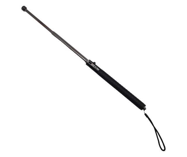 IdeallStore® automata teleszkópos sétapálca, Defense Guardian, 53 cm, integrált biztonsági, fekete
