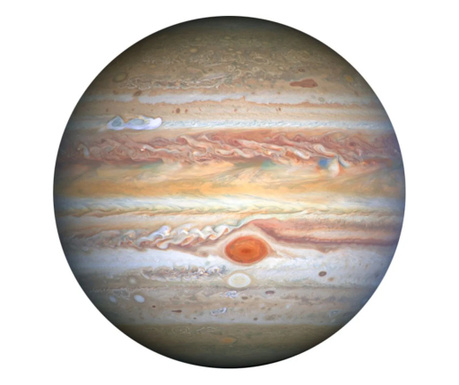Tablou Startonight pe sticla acrilica Jupiter, Planeta Rotunda, luminos in intuneric60 x 60 cm