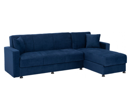 Ъглов диван HM3135.08 син цвят