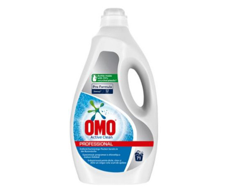 Detergent lichid Active Clean, 71 spalari , 5 L, Omo Profesional