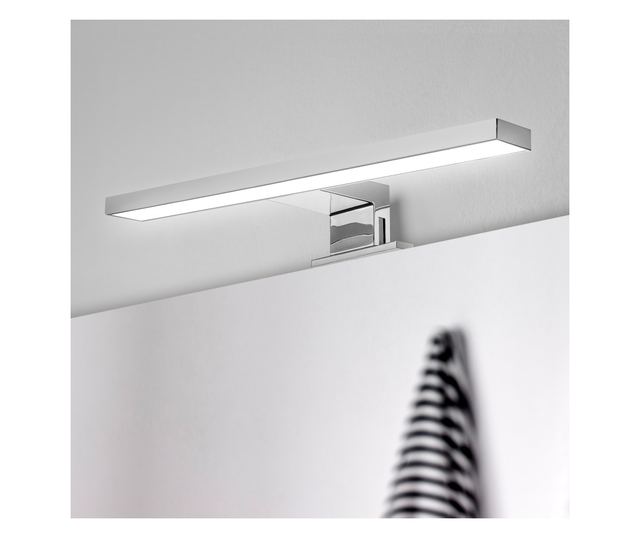 Feridras LED-es tükörlámpa, 4W, 18 cm, ABS krómozott