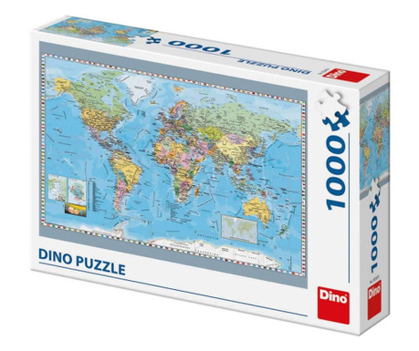 Puzzle - Harta politica a lumii (1000 piese)