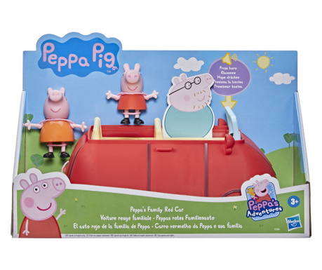 Peppa Pig masina rosie a familiei