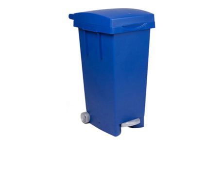 Pubela cu pedala, 80 litri, Big Tata, albastra