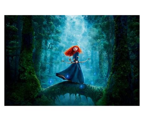 Samolepilna in pralna stenska nalepka Princesa Merida 2, 350 x 250 cm