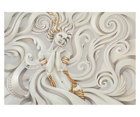 Samolepilna in pralna stenska nalepka Meduza boginja (2), 400 x 250 cm