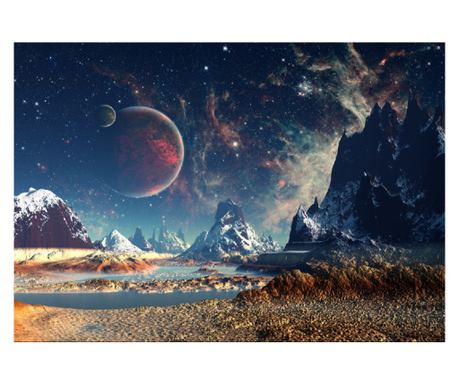 Samolepilna in pralna stenska nalepka "Prihodnji univerzum", 400 x 250 cm