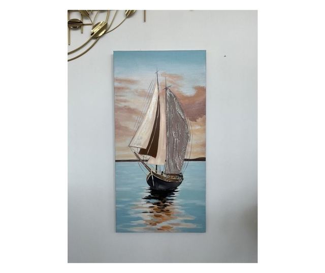 Slika "Jahta u moru" 60x120h cm