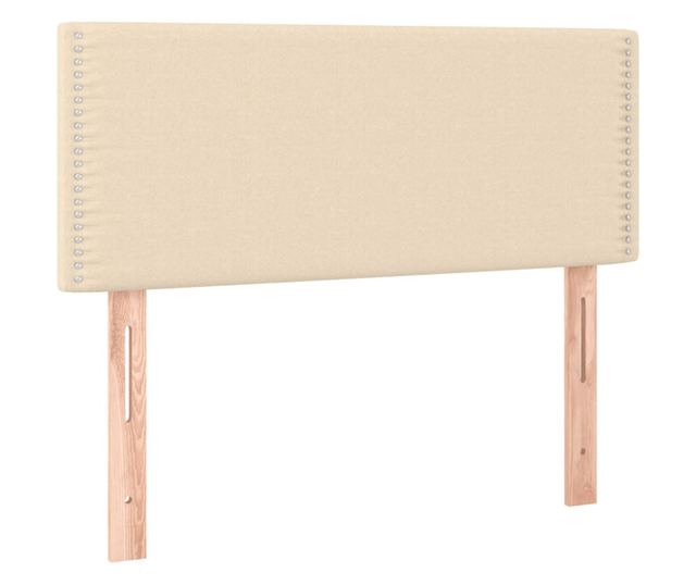 Dobozrugs gykeret matraccal, krm, 80x200 cm, textil