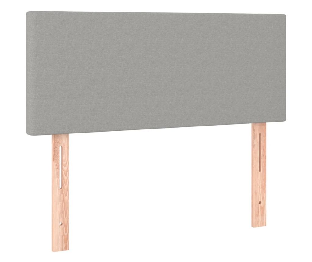 Okvir za krevet s madracem i LED rasvjetom, svijetlosiva, 80x200 cm, tekstil - 7