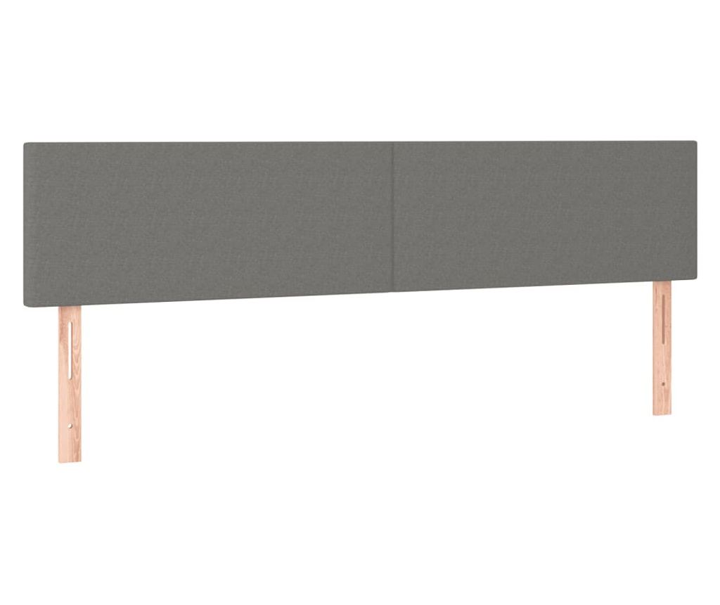 Boxspring krevet Pat, tamnosiva, 180x200 cm, tekstil - 6