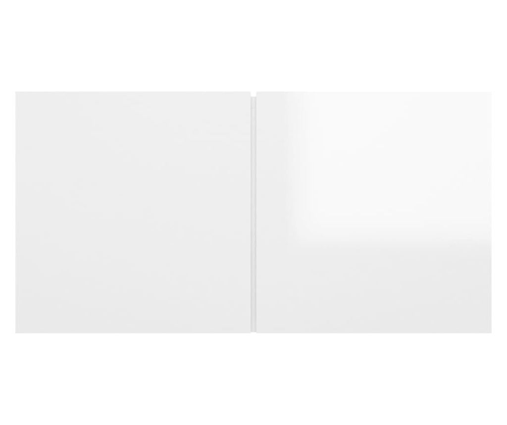 Set TV ormarića, 7 dijelova, bijela ekstra sjajna, PAL - 7