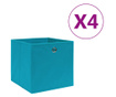 Kutije za pohranu od netkane tkanine 4 kom 28x28x28 cm plave