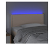 LED uzglavlje boja cappuccina 100 x 5 x 78/88cm od umjetne kože