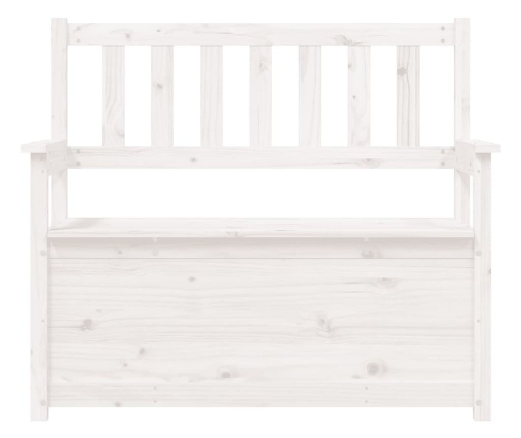 fehér tömör fenyőfa pad 112,5 x 51,5 x 96,5 cm - 12