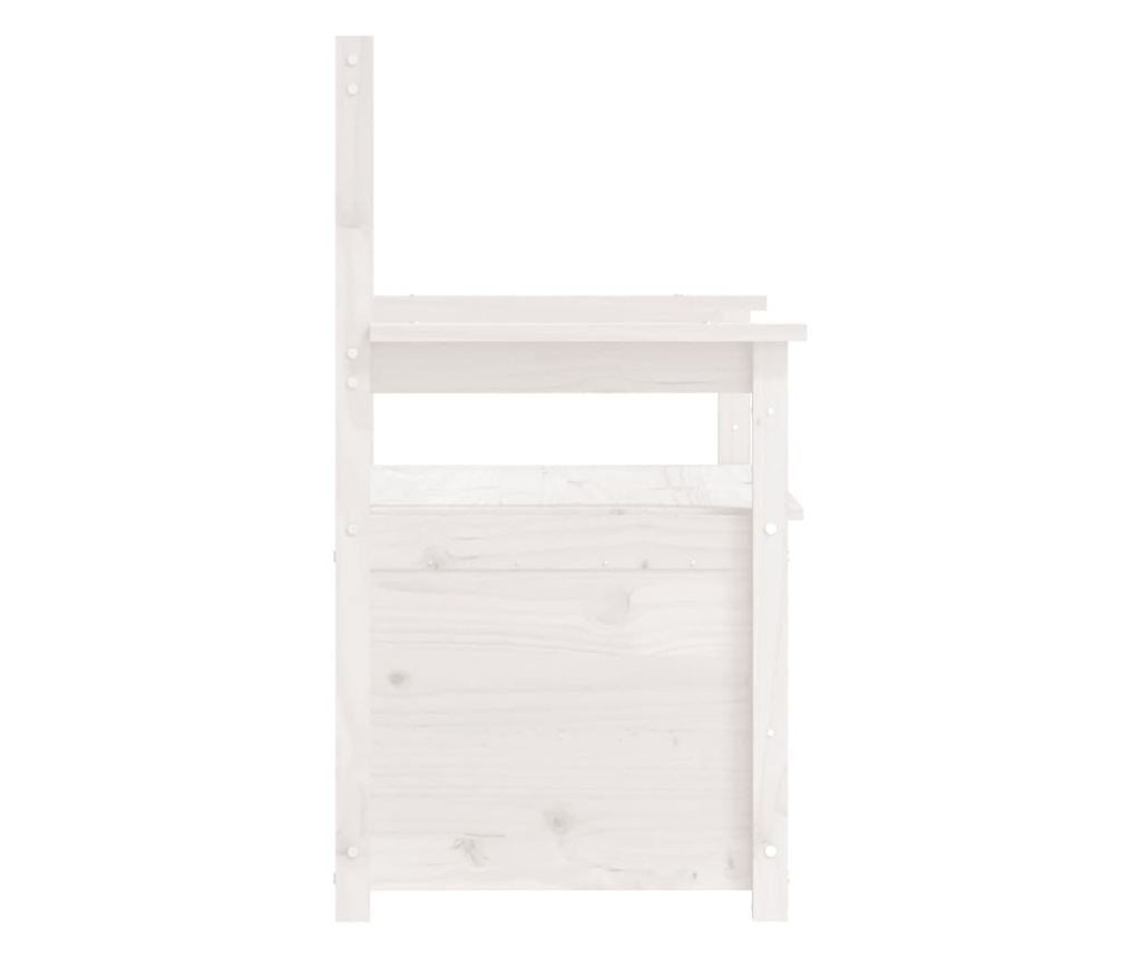 fehér tömör fenyőfa pad 112,5 x 51,5 x 96,5 cm - 14