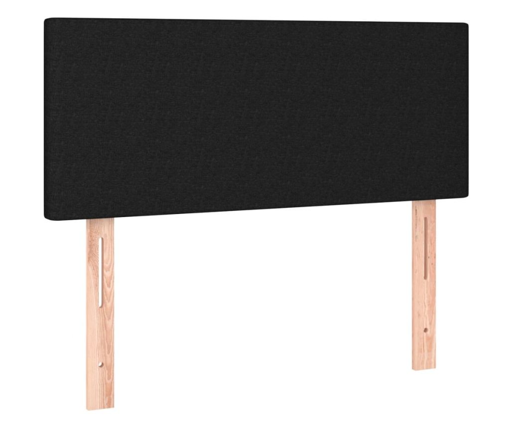 Okvir za krevet s madracem i LED rasvjetom, crni, 80x200 cm, tekstil - 7
