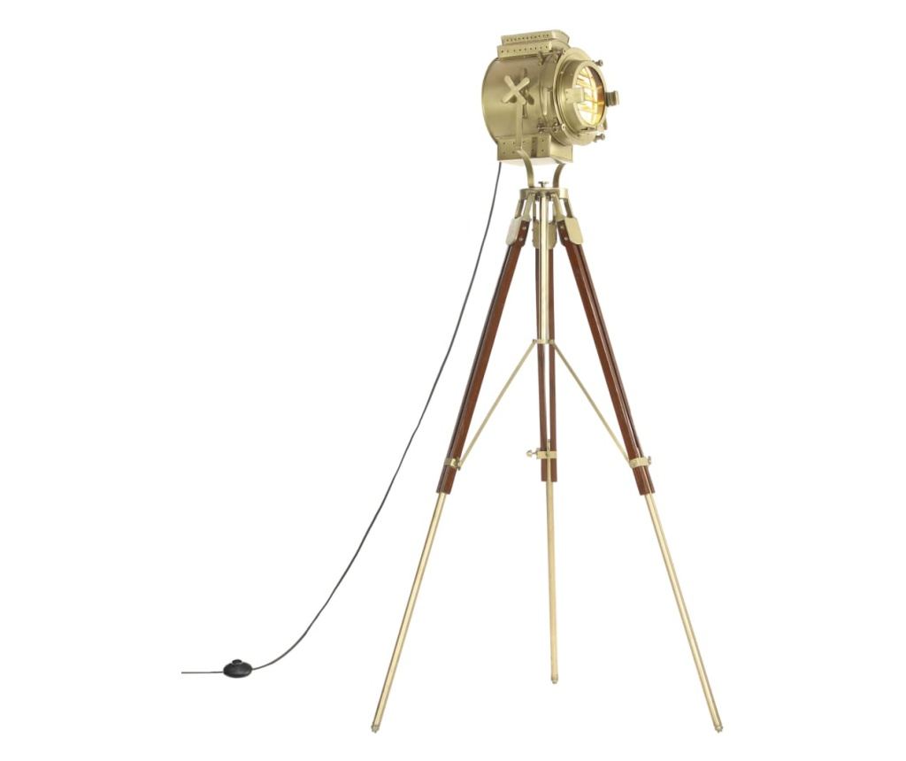 Trinožna stoječa svetilka iz trdnega mangovega lesa 193 cm - 4