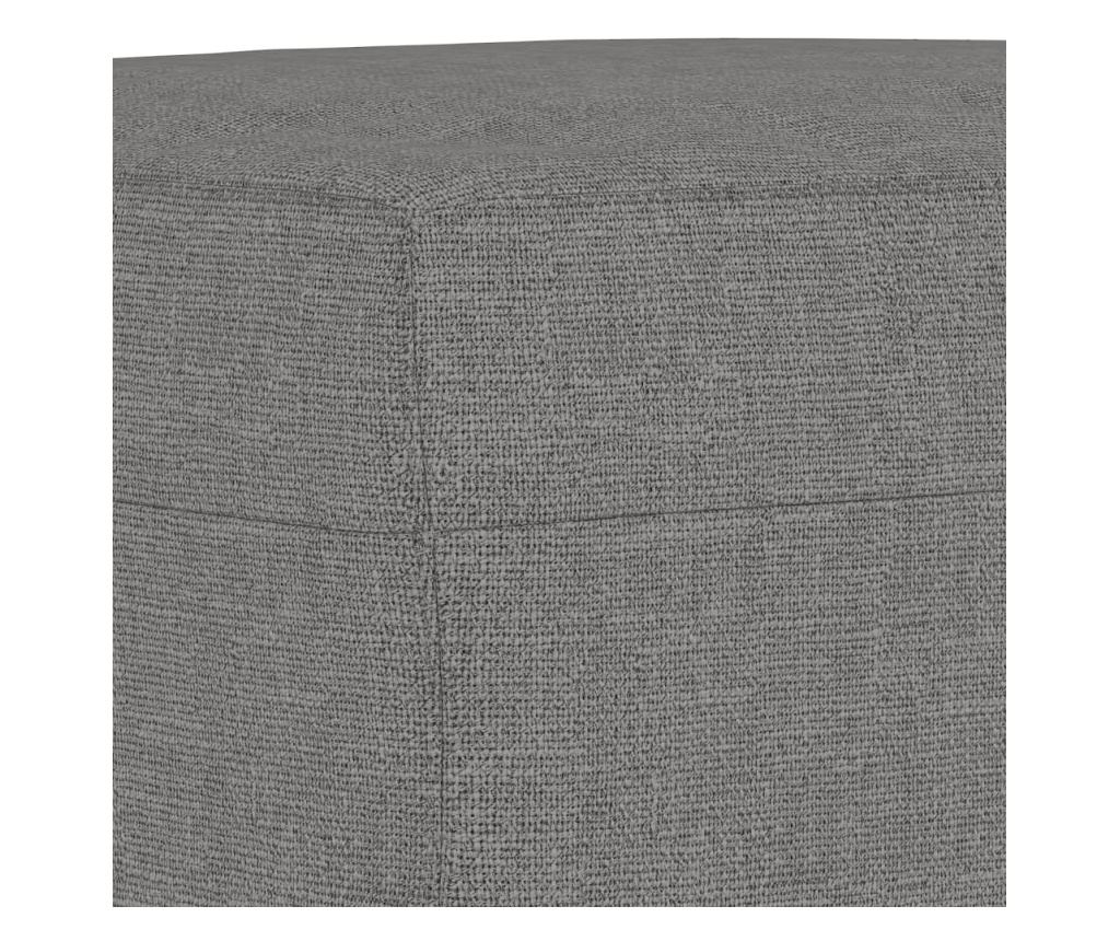 sötétszürke szövet pad 70 x 35 x 41 cm - 8