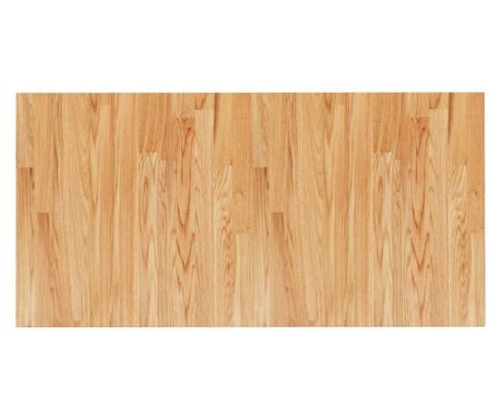 Blat de baie, maro deschis, 100x50x1,5 cm, lemn masiv tratat