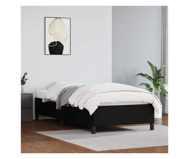 Okvir za krevet crni 100x200 cm od umjetne kože