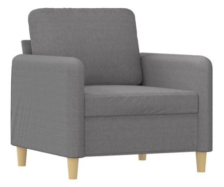Fotelj svetlo siv 60 cm blago