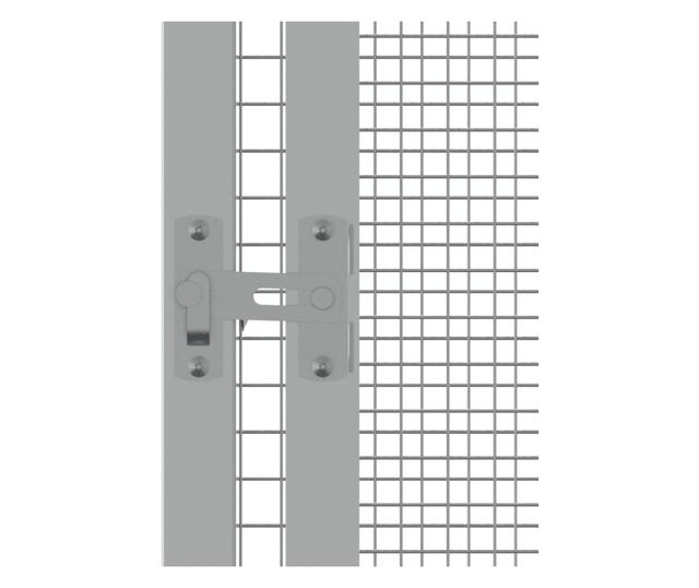 Kavez za ptice sivi 213,5x217,5x211,5 cm od pocinčanog čelika