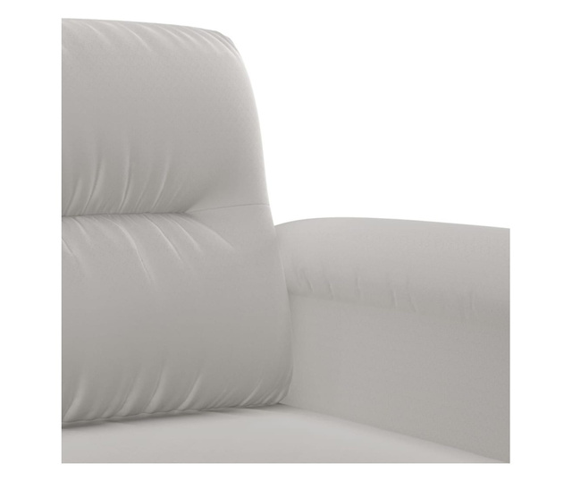 Fotelj svetlo siv 60 cm tkanina iz mikrovlaken