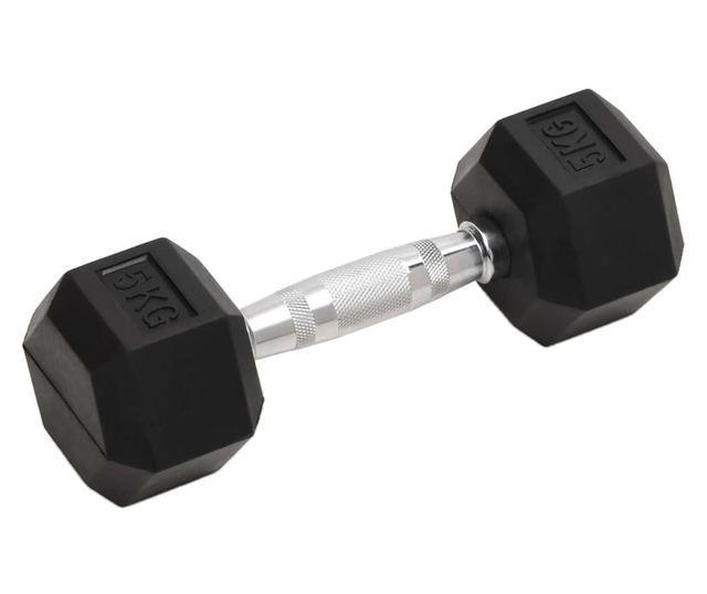 2 db öntöttvas egykezes súlyzó 10 kg