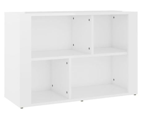 Komoda sjajna bijela 80 x 30 x 54 cm od konstruiranog drva