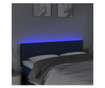 LED uzglavlje plavo 144x5x78/88 cm od tkanine