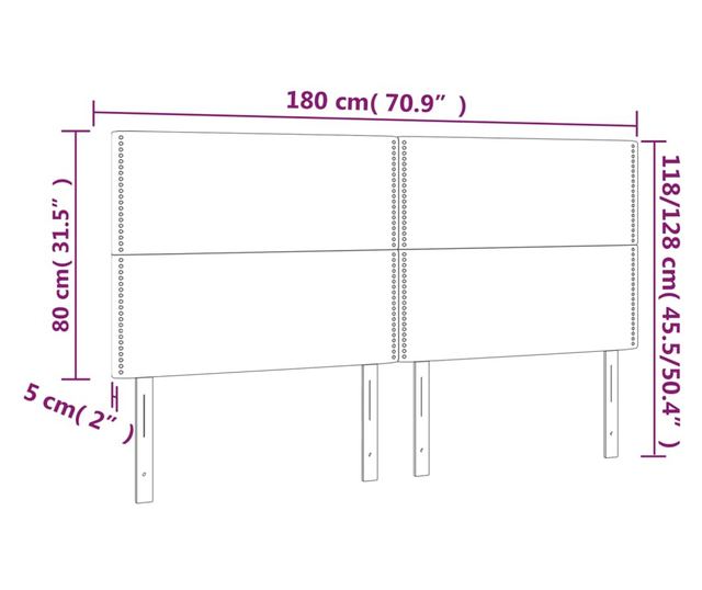 gytmlk, 4 db, rzsaszn, 90x5x78/88 cm, brsony