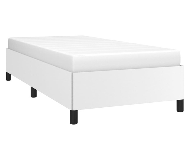 Okvir za krevet bijeli 80 x 200 cm od umjetne kože