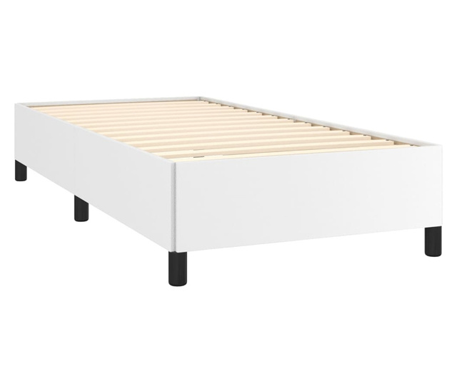 Okvir za krevet bijela 90x200 cm od umjetne kože