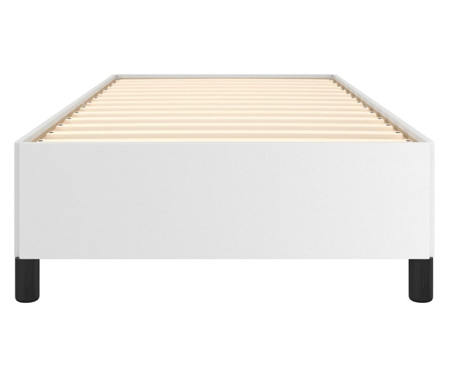 Okvir za krevet bijeli 80 x 200 cm od umjetne kože