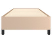 Okvir za krevet boja cappuccina 90x190 cm od umjetne kože