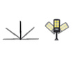 Mercaton® napelemes fali lámpa mozgásérzékelővel, külső panellel, 120 LED COB, 4 üzemmód, IP65, 11,5x23,5x4 cm