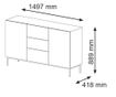 Predalnik  150x42x89 cm