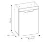 Omarica za umivalnik  40x22x59 cm