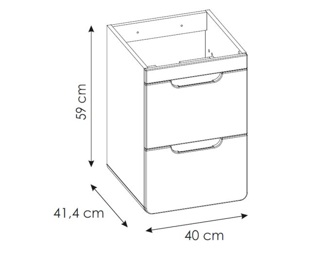 Omarica za umivalnik  40x41x59 cm