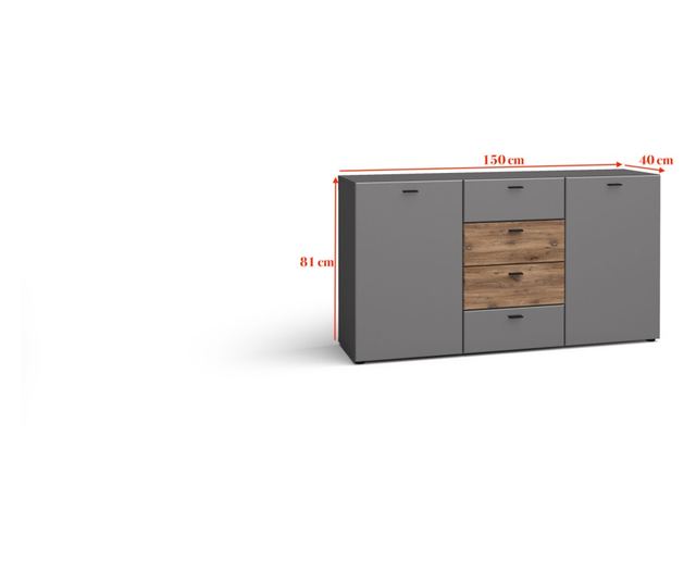 Predalnik  150x40x81 cm