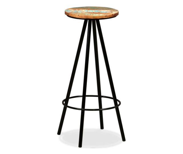 Barski stoli, 2 kosa, masiven recikliran les