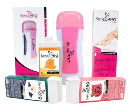 Szőrtelenítő készlet, SensoPro, rózsaszín