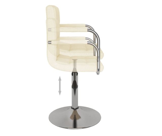 Barski stol, krem, blago