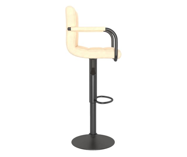 Barski stolček krem žamet
