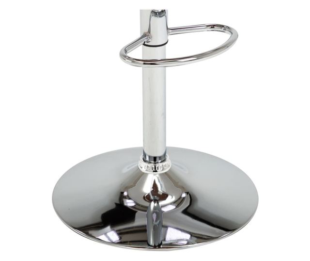 Barski stol, siv, upognjen les in tkanina