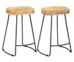 Scaune de bar Gavin, 2 buc., lemn masiv de mango