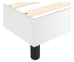 Okvir za krevet s oprugama bijela 90x200 cm od umjetne kože