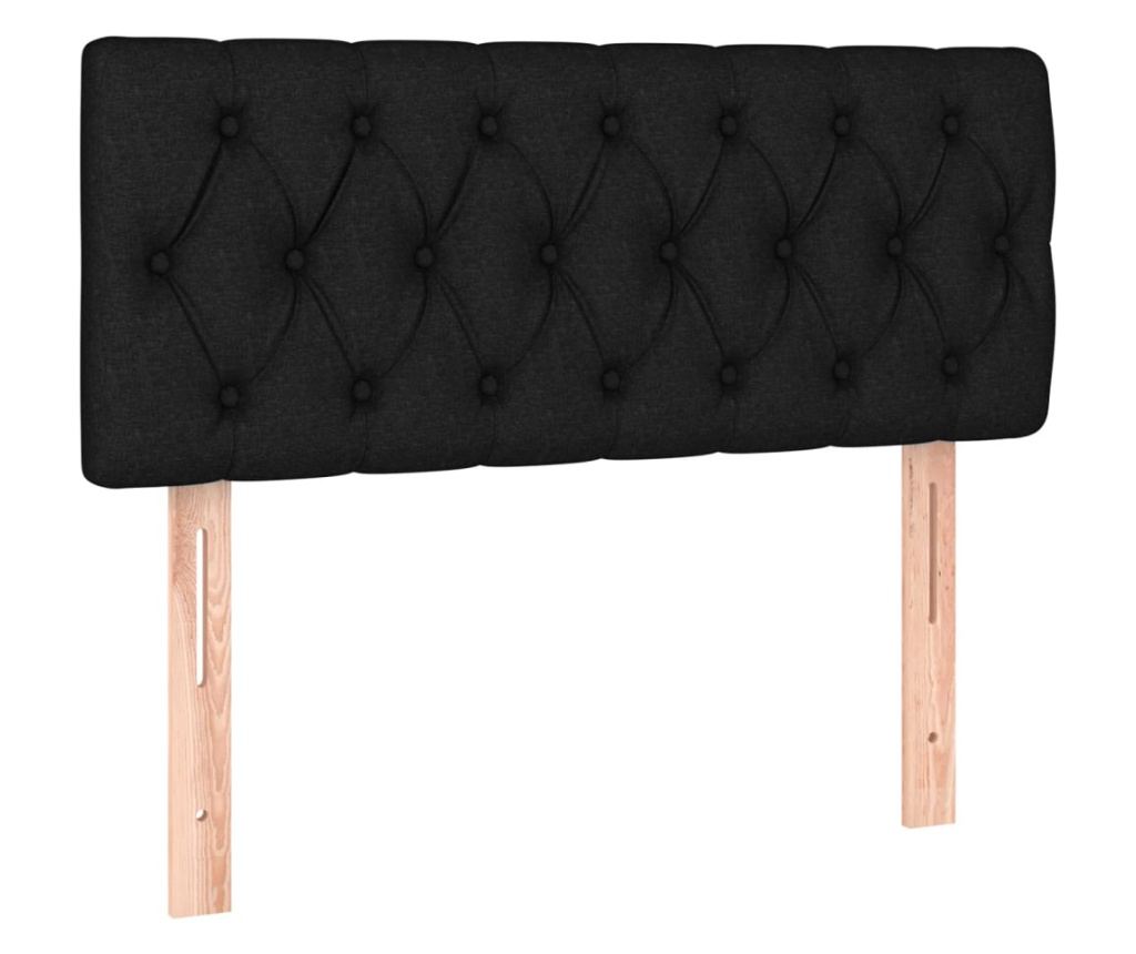 Боксспринг легло с матрак, черно, 100x200 см, текстил - 6