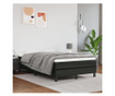 Okvir za krevet s oprugama crni 120 x 200 cm od umjetne kože